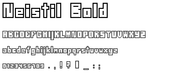 Neistil Bold font